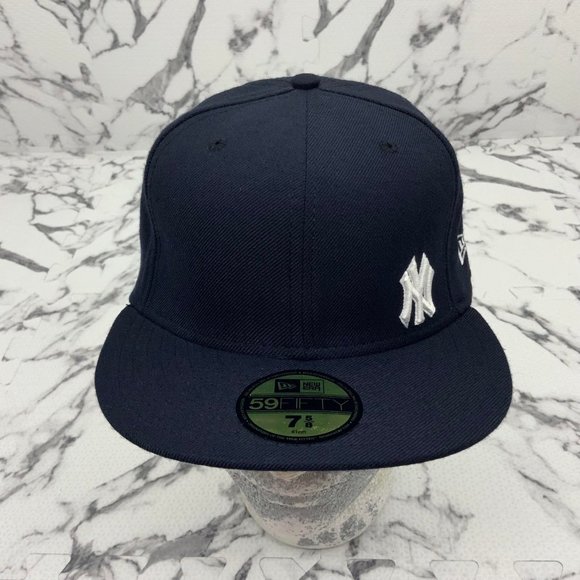 Men's New Era Cap Navy | White Flawless 59FIFTY NY Yankees - Picture 2 of 4